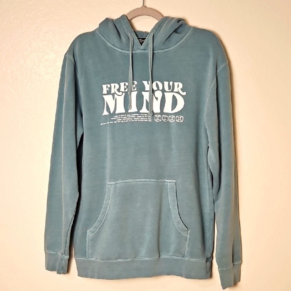 Men's Blue Graphic Hoodie